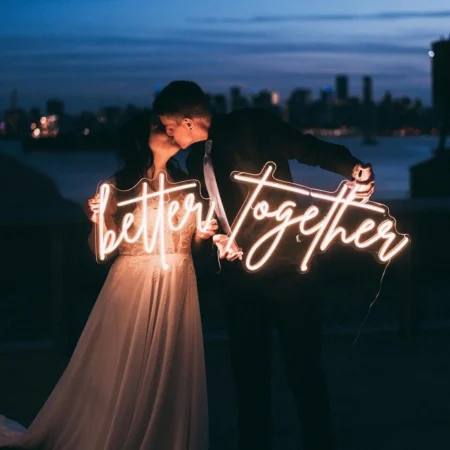 Better Together Wedding Neon Sign