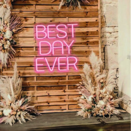 Best Day Ever Wedding Sign