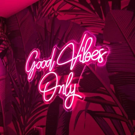 Good Vibes Only Neon Sign
