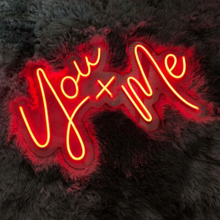 You+Me Neon Wedding Sign
